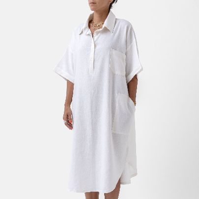 Picture of women's white linen shirt Syria