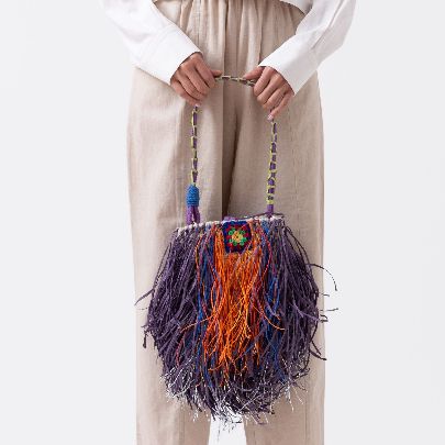 Picture of Women's Cotton eye Chakra Yarn Bag