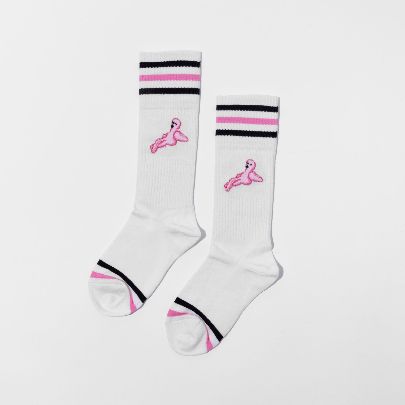 Picture of Felli White Texture Socks