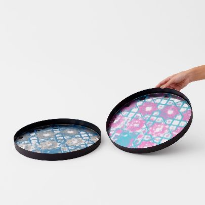 Picture of Blue Islamic Mirror Tray