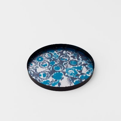 Picture of Blue Petal Mirror Tray