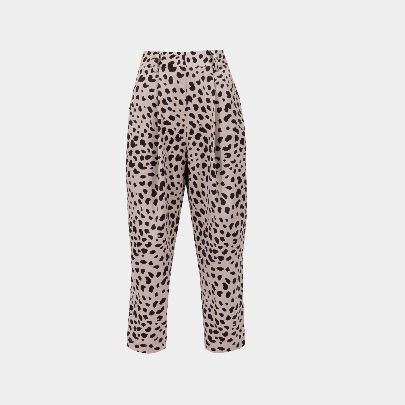 Picture of Women's leopard crepe satin pants