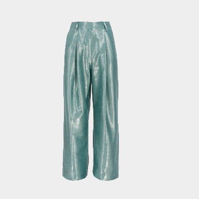 Picture of Turquoise taffeta pants