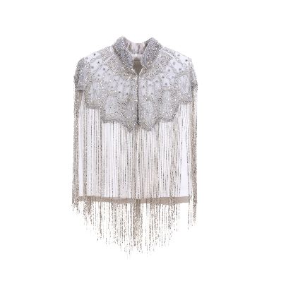 Picture of Linen vest with beaded collar