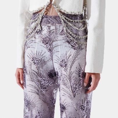 Picture of Beaded silk pants