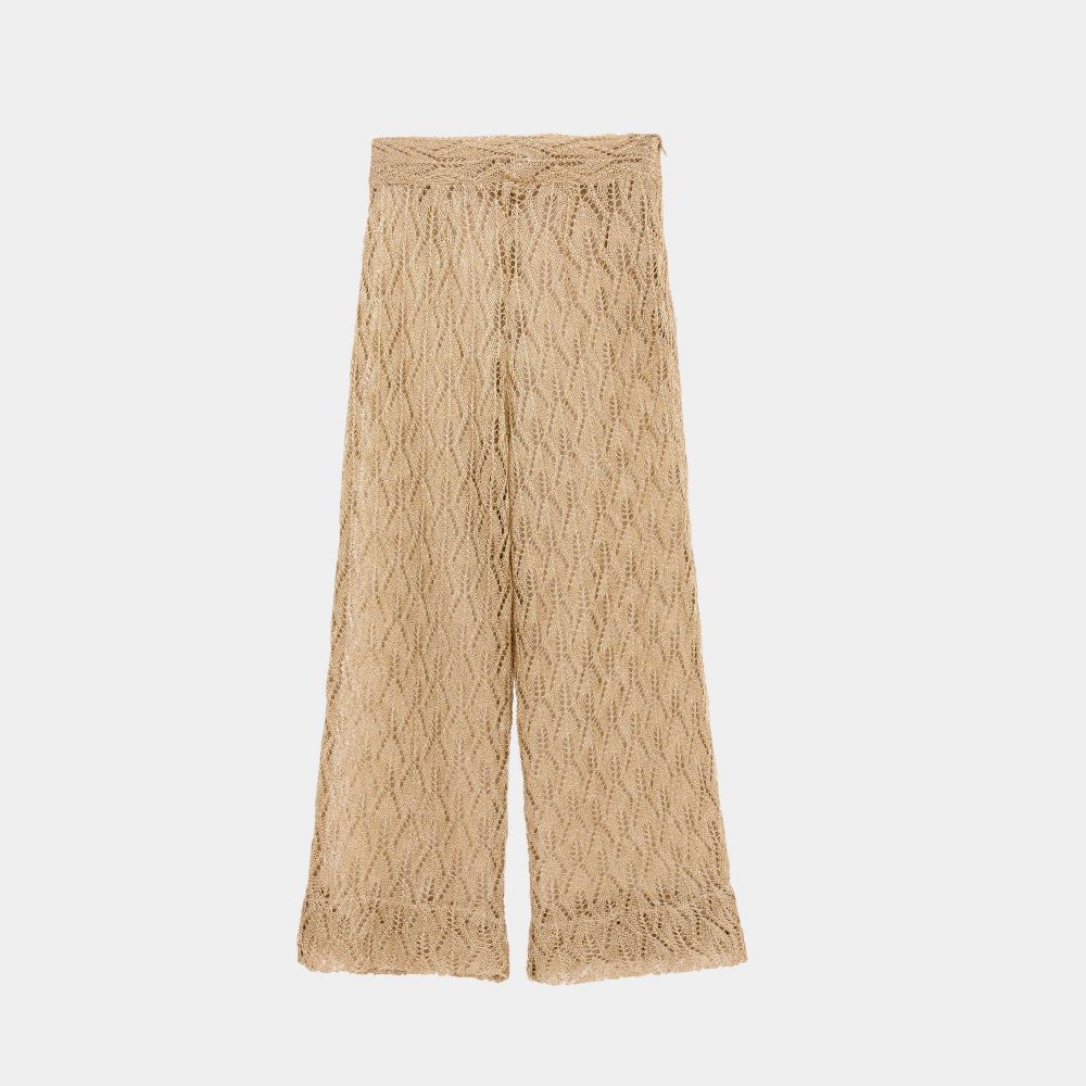 Picture of Women's Golden Crochet Pants