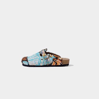 Picture of Sky Blue Goblin Patterned Sandals