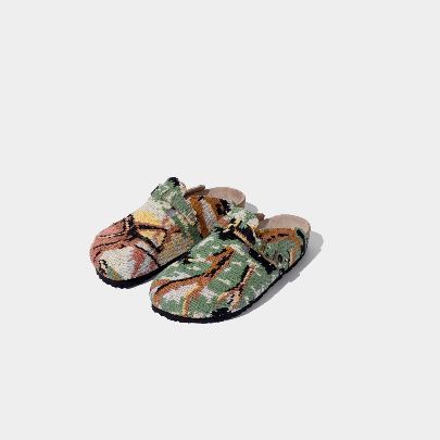 Picture of Dark Green Goblin Patterned sandal