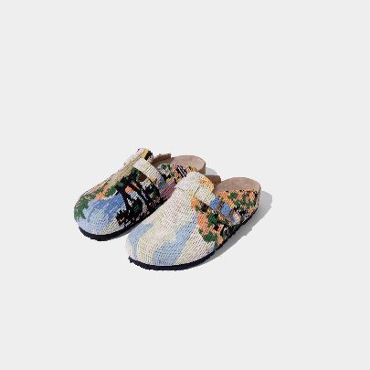 Picture of Blue Goblin Patterned sandal