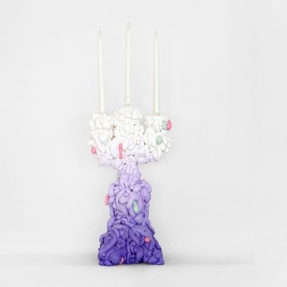 Picture of Purple-white anastasis candlestick 2