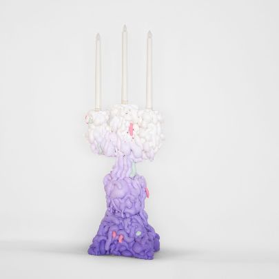 Picture of Purple-white anastasis candlestick 2