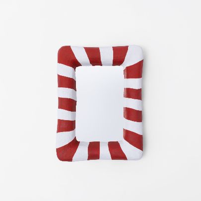 Picture of Retro patterned papier-mâché mirror