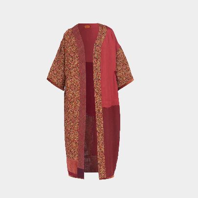 Picture of long women's kimono red termeh