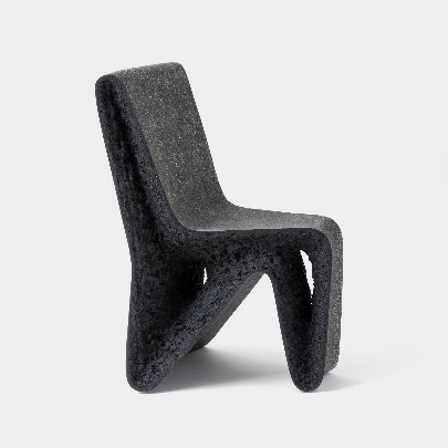 Picture of Sculptural Black Hollow Chair