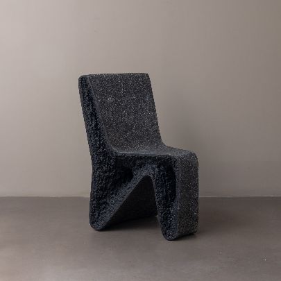 Picture of Sculptural Black Hollow Chair