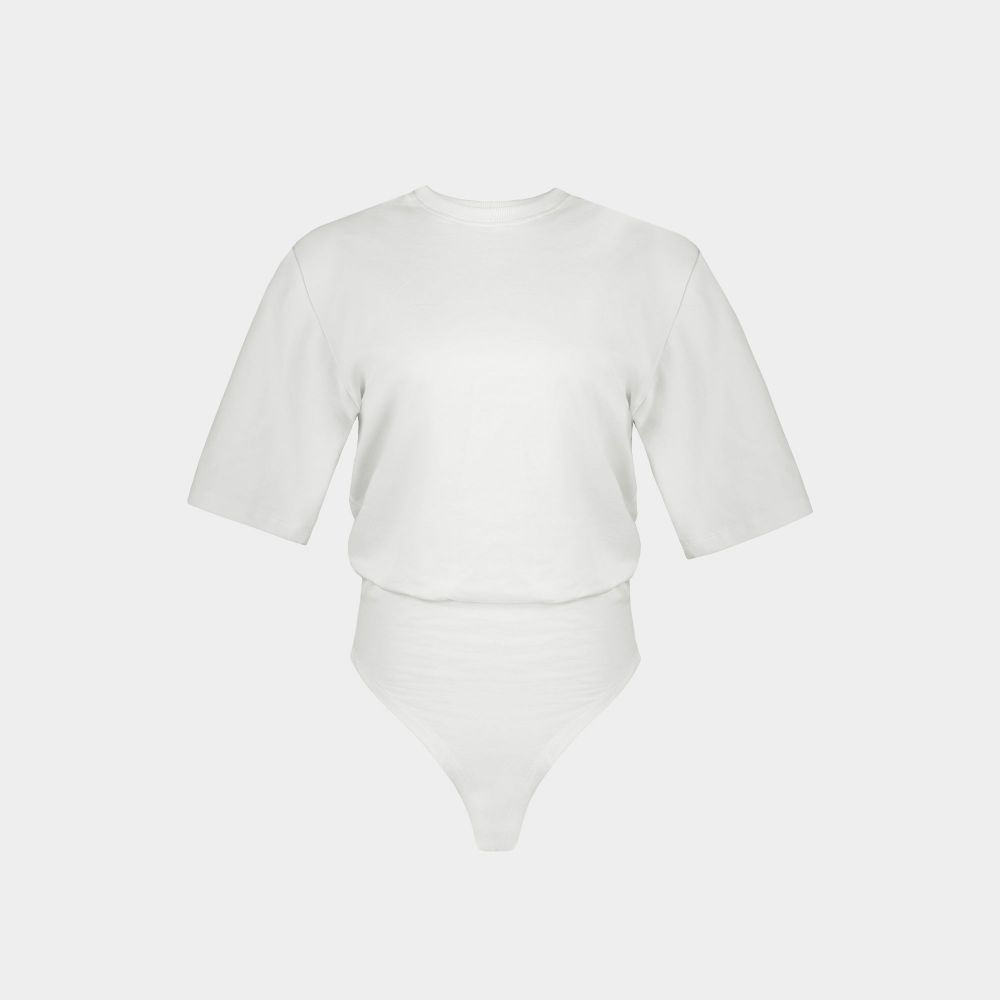 Picture of White Whistle Shoulder Pad T-Shirt