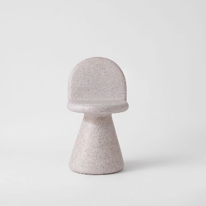 Picture of Creamy conical bar stool