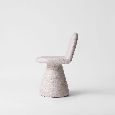 Picture of Creamy conical bar stool