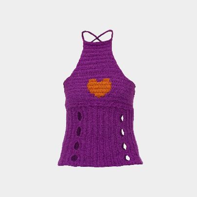 Picture of Women's purple mohair top