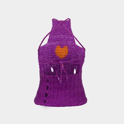 Picture of Women's purple mohair top