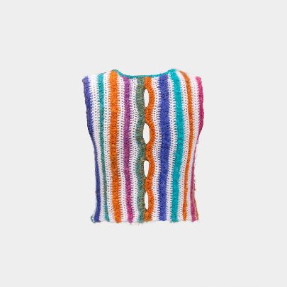 Picture of women's striped Mohair top