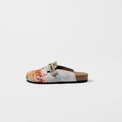 Picture of Sandal patterned Gobelin orange gray