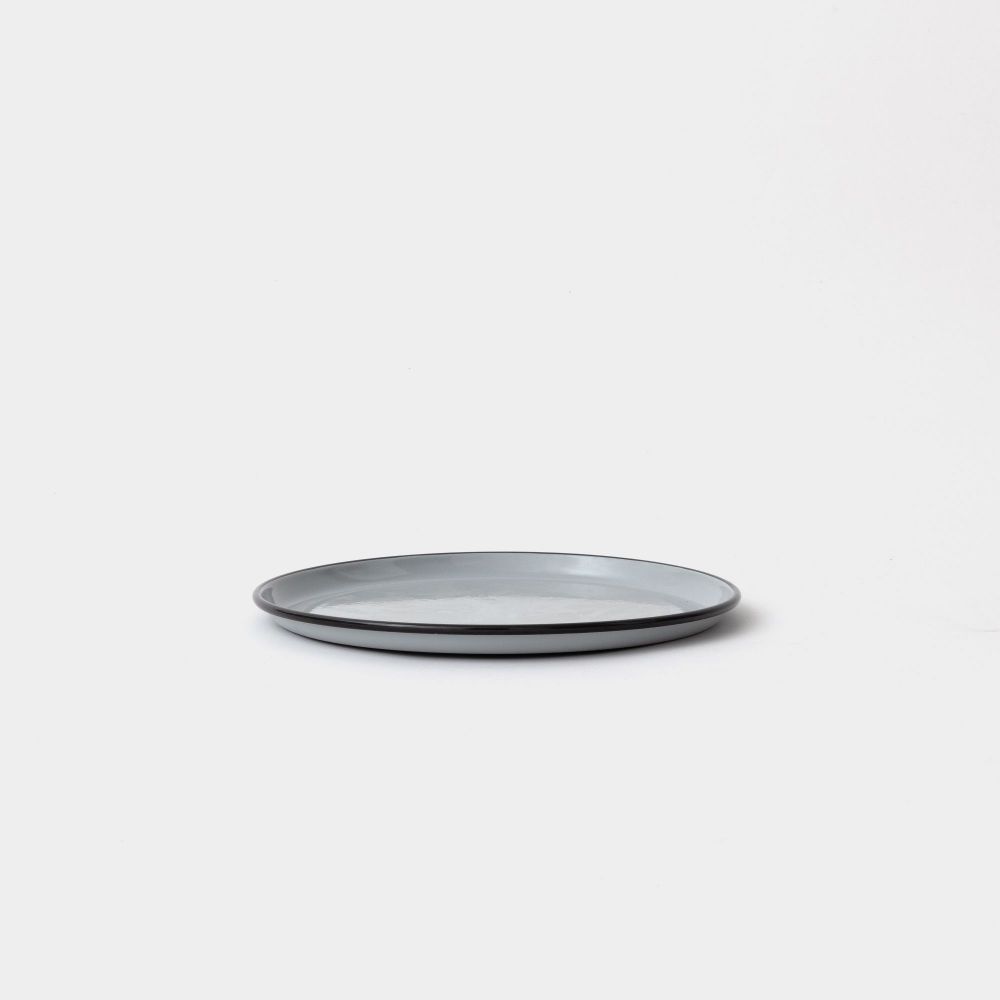 Picture of Round black dolphin serving plate