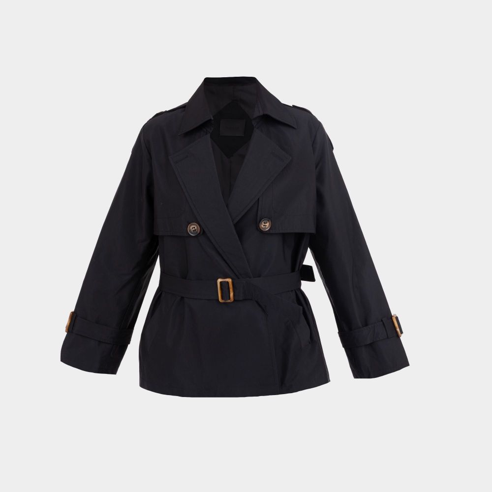 Picture of classic women's raincoat black