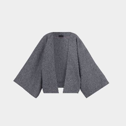 Picture of simple gray women's kimono