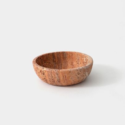 Picture of Brick travertine stone bowl