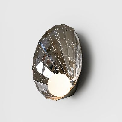 Picture of Shell mirror wall lamp