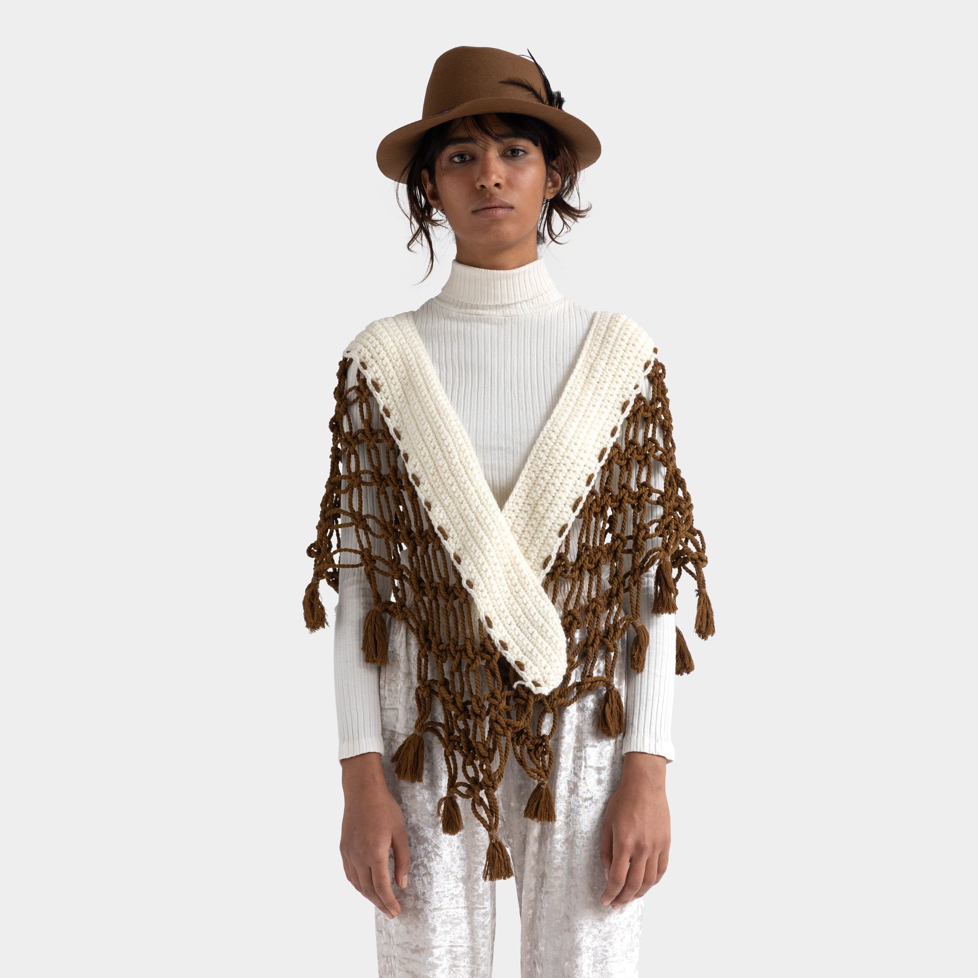 Picture of macrame poncho