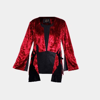 Picture of Trang velvet women's short coat