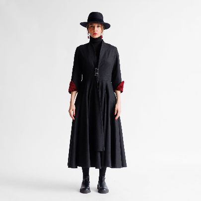 Picture of Ramesh velvet women's long coat