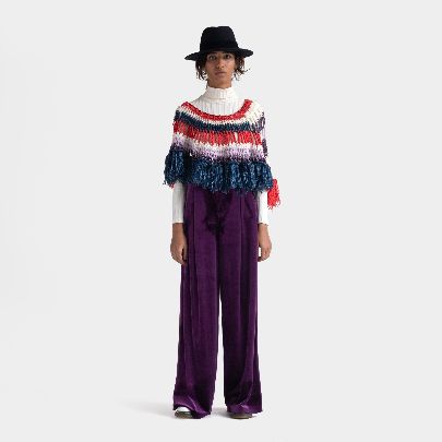 Picture of multi colored poncho