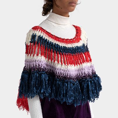 Picture of multi colored poncho