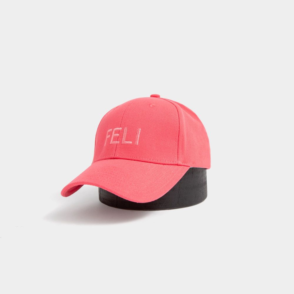 Picture of Pink linen cap