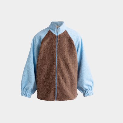 Picture of chocolate blue towel sweatshirt