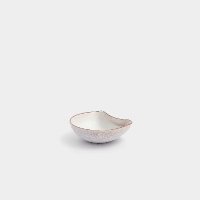 Picture of Small white ceramic deformed bowl 1