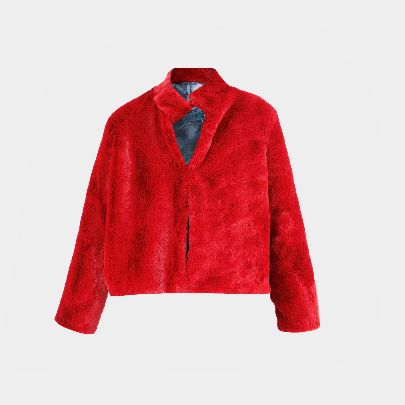 Picture of Red fur coat