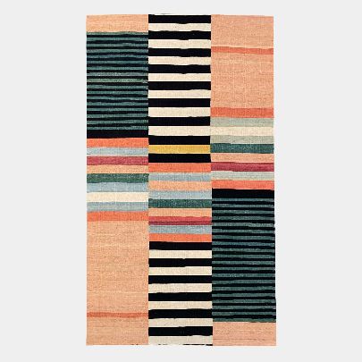 Picture of Wool orange green kiasar Rug