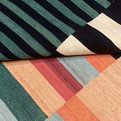 Picture of Wool orange green kiasar Rug