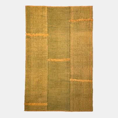 Picture of Orange wool rug sahra