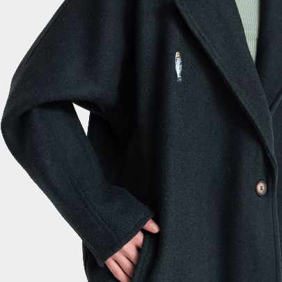 Picture of Green herringbone coat