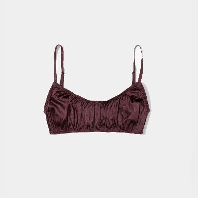 Picture of plain plant silk bralet