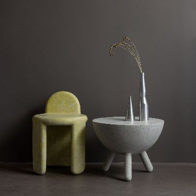 Picture of Sculptural yellow Chair