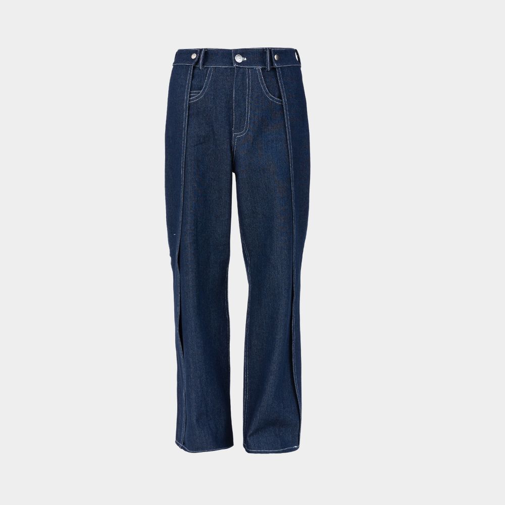 Picture of navy blue fish jeans