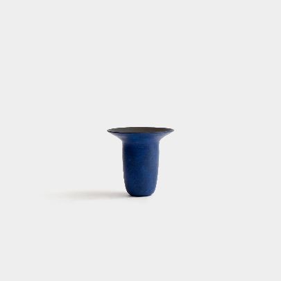 Picture of Small blue glazed ceramic vase