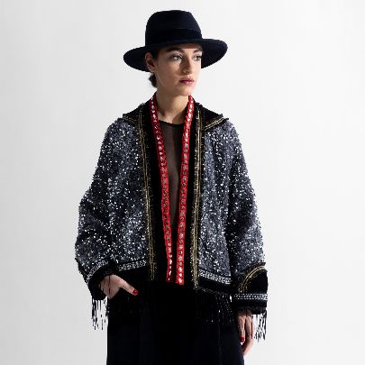 Picture of Sequined velvet coat