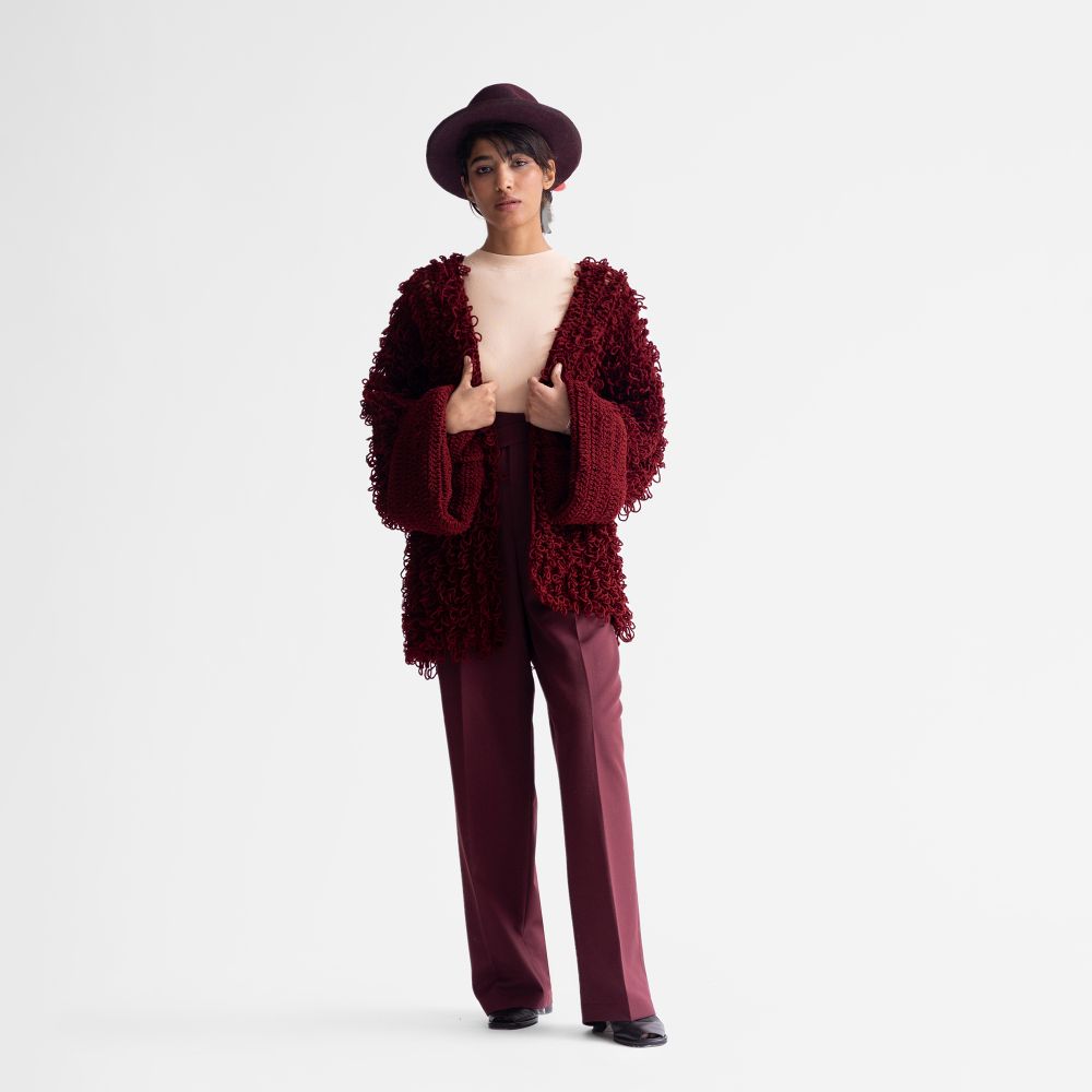 Picture of Crimson wool coat